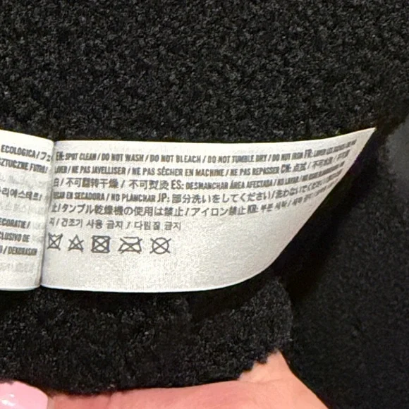 Hollister Womens Vegan Leather Sherpa Lined Biker Jacket XL NWT - Picture 12 of 12